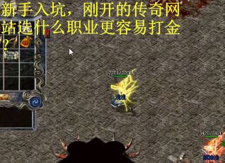 新手入坑，刚开的传奇网站选什么职业更容易打金？