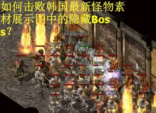 如何击败韩国最新怪物素材展示图中的隐藏Boss？